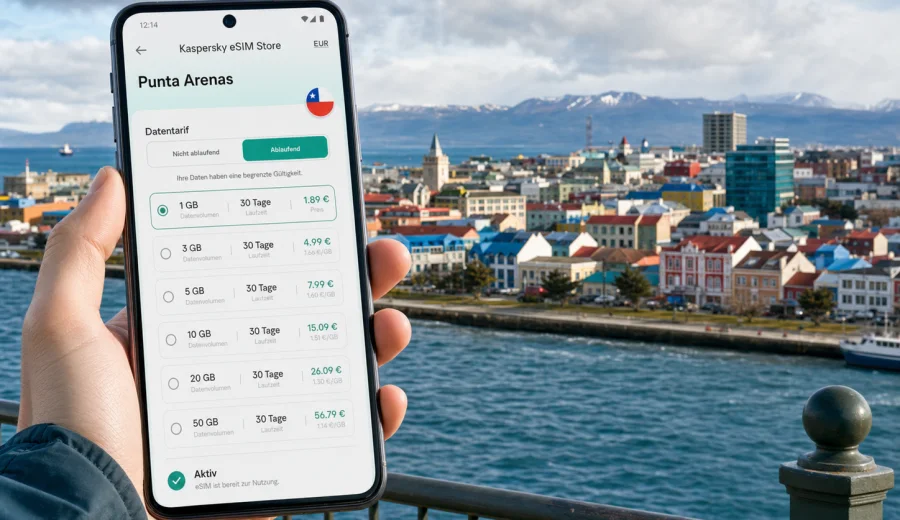 Punta Arenas eSIM: Internet und mobile Verbindung
