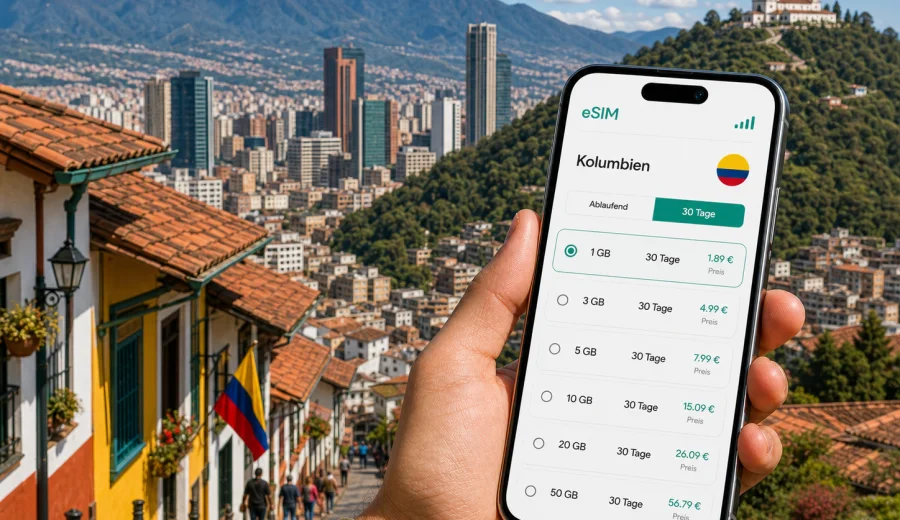 Bogota eSIM: Internet und mobile Verbindung