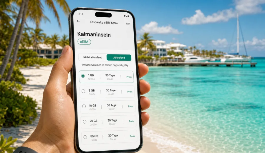 eSIM Kaimaninseln: Internet für die Reise