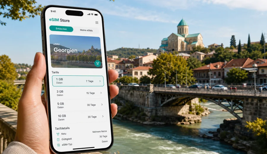 Kutaisi eSIM: Internet für Ihre Reise