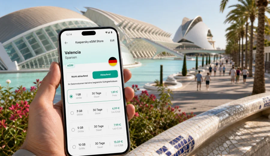 Valencia eSIM: Internet und mobile Verbindung