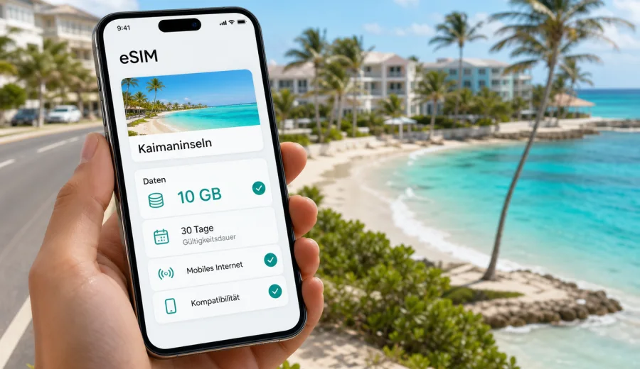 West Bay eSIM: mobiles Internet auf den Kaimaninseln