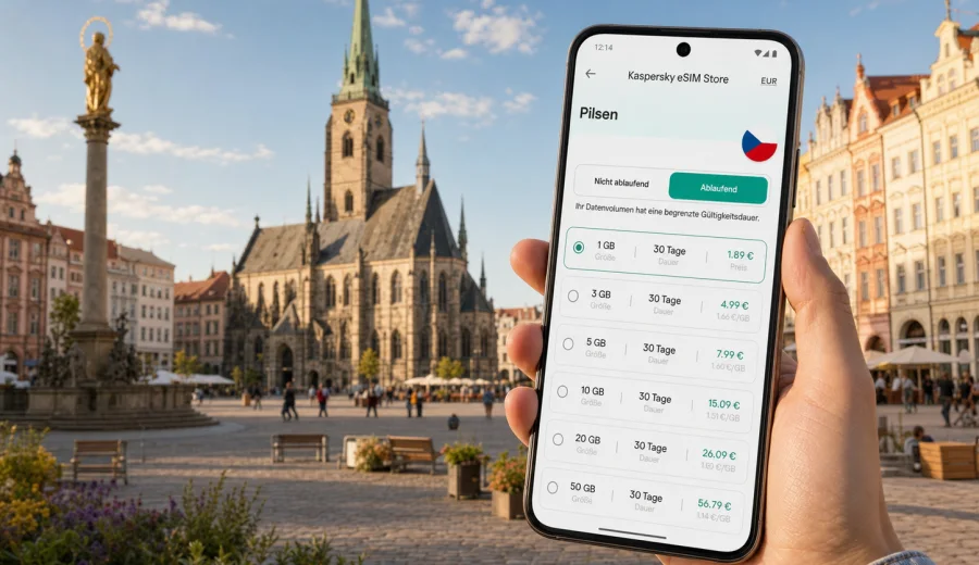 eSIM für Pilsen: mobiles Internet auf Reisen