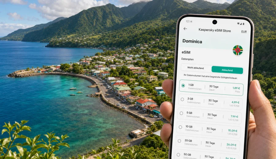 Scotts Head eSIM: Internet für Dominica