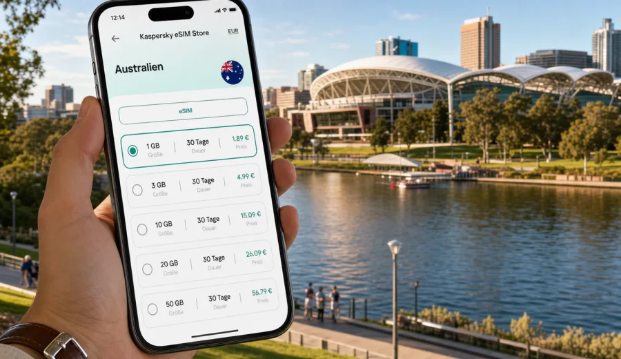 Adelaide eSIM: mobile Verbindung und Internet