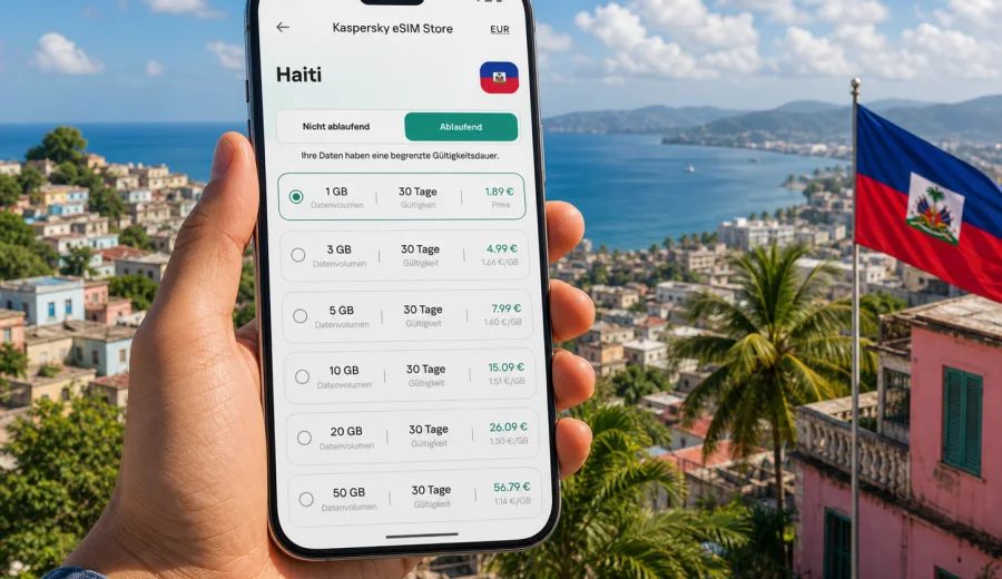 eSIM für Haiti: mobiles Internet auf Reisen