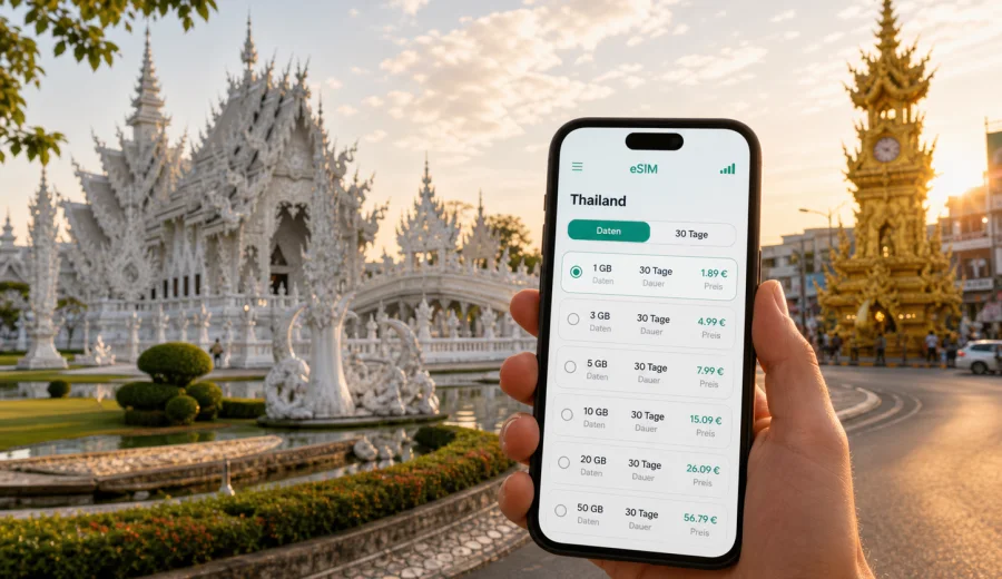 Chiang Rai eSIM: Internet für Ihre Reise