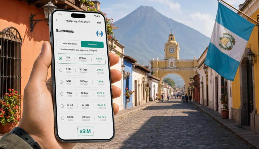 eSIM Guatemala: mobile Verbindung und Internet