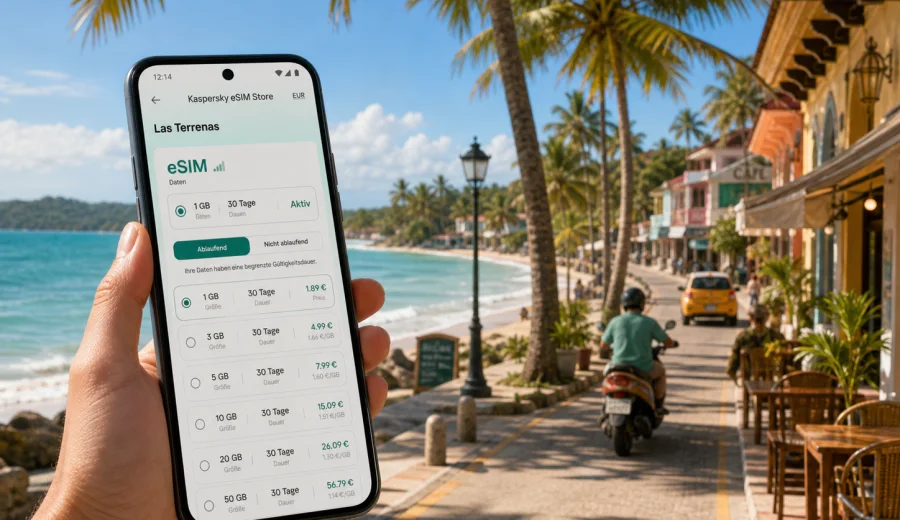 Las Terrenas eSIM: Internet und mobile Verbindung
