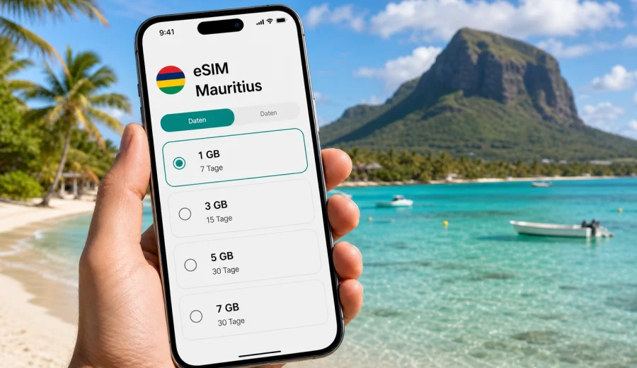 eSIM Mauritius: mobile Verbindung und Internet