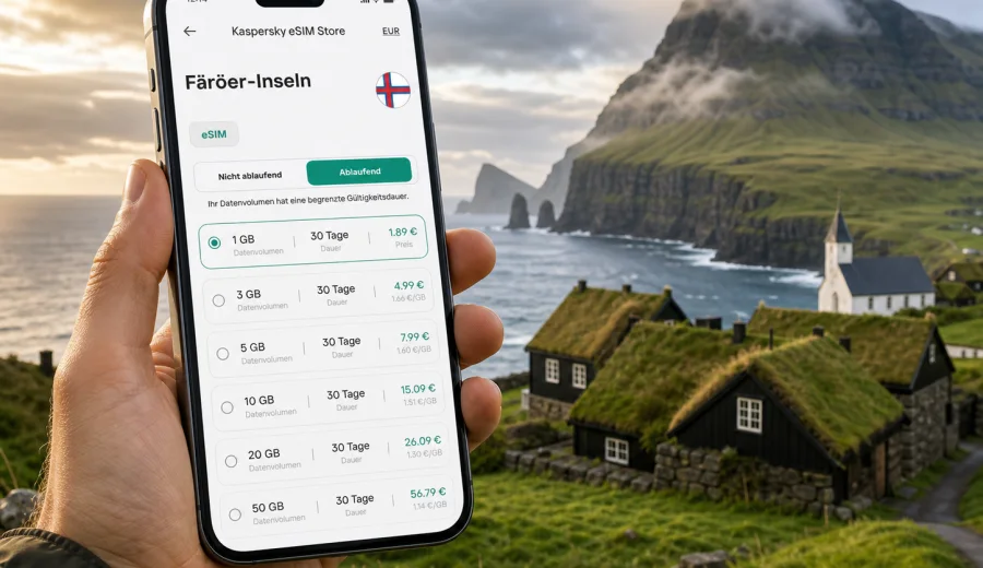 eSIM Färöer-Inseln: mobiles Internet im Urlaub