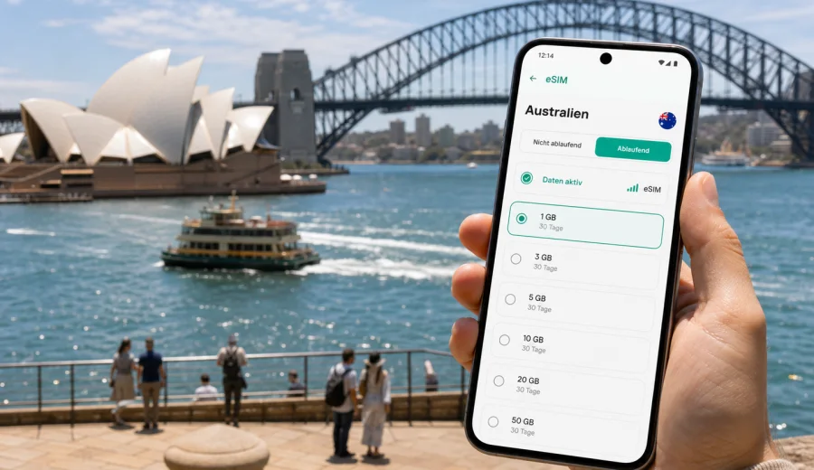 Sydney eSIM: mobiles Internet auf Reisen
