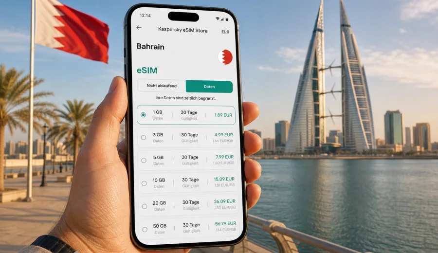 eSIM Bahrain: mobiles Internet auf Reisen