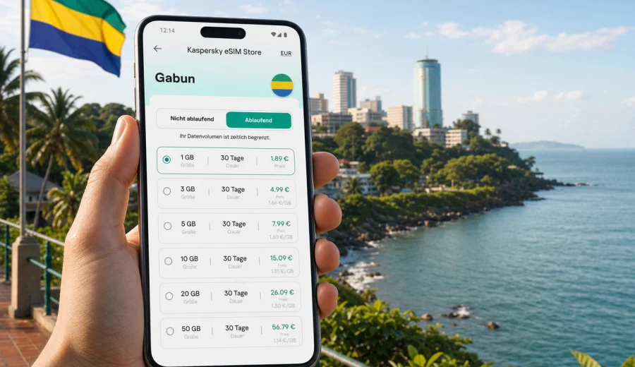 eSIM Gabun: Internet und mobile Verbindung
