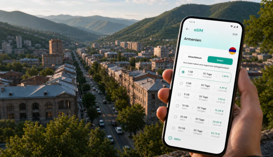 eSIM Wanadsor: Internet für Armenien-Reisen