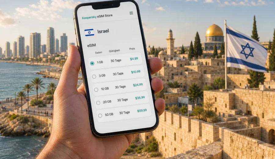 Israel eSIM: mobile Verbindung und Internet