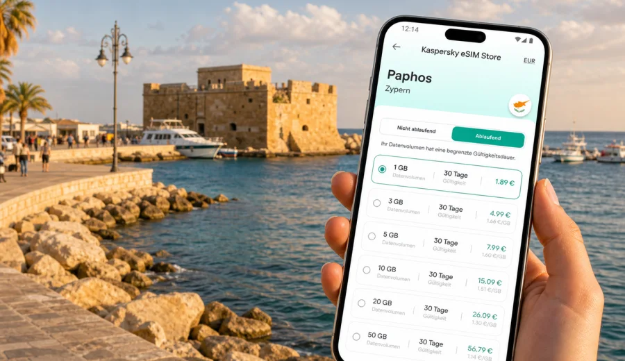 Paphos eSIM: Internet und mobile Verbindung