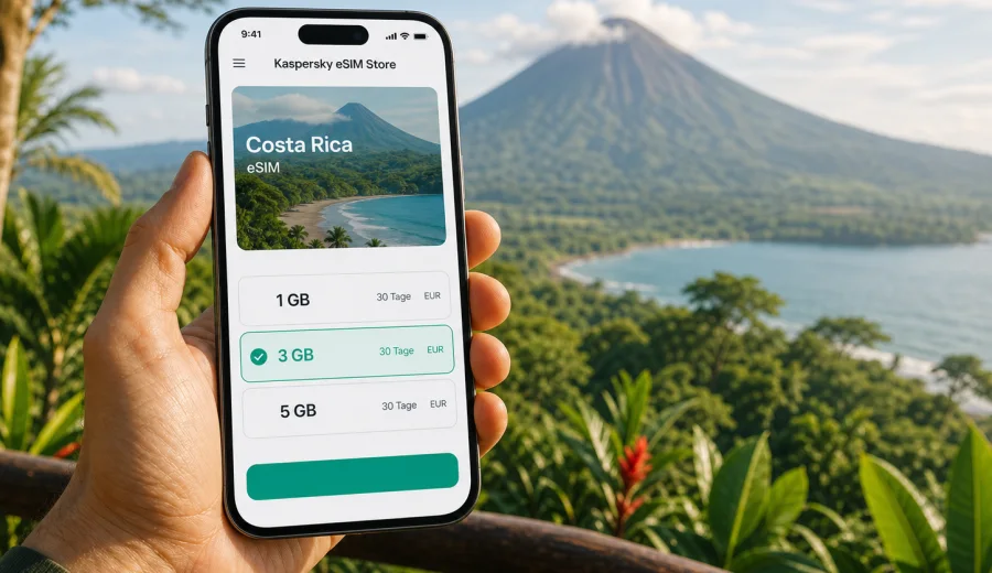 eSIM Costa Rica: mobiles Internet auf Reisen