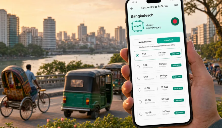 eSIM für Dhaka: Internet und mobile Verbindung