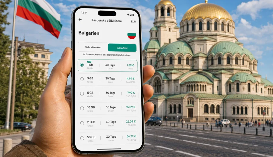 eSIM Bulgarien: mobile Verbindung und Internet
