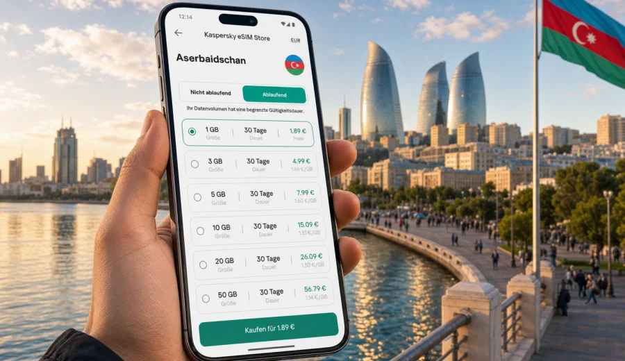 eSIM Aserbaidschan: Internet auf Reisen