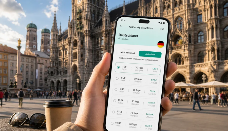 München eSIM: mobiles Internet für Ihre Reise