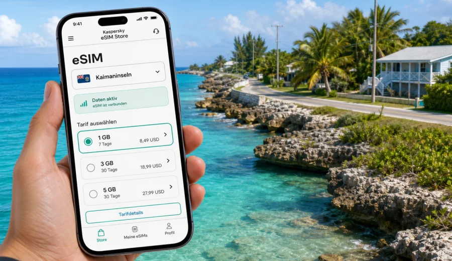 East End eSIM: Internet auf den Kaimaninseln