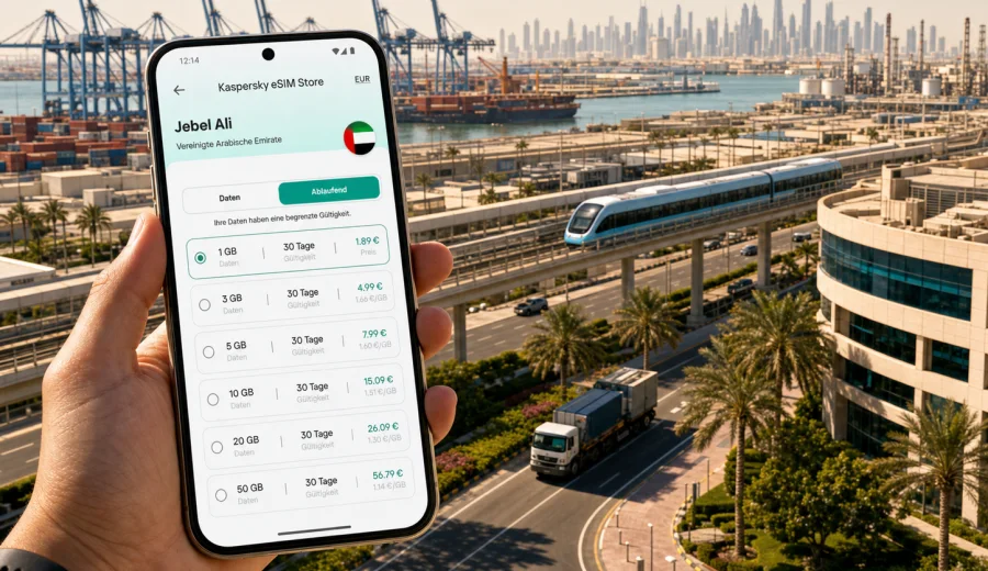 Jebel Ali eSIM: mobiles Internet für Ihre Reise