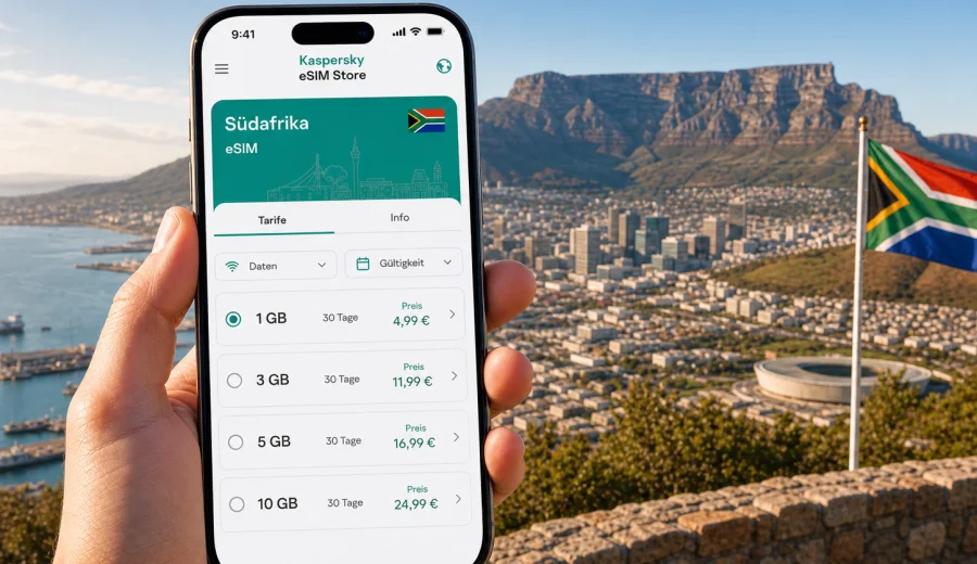eSIM Südafrika: Internet für die Reise