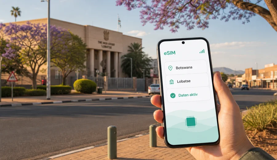 Lobatse eSIM: Internet für Ihre Reise