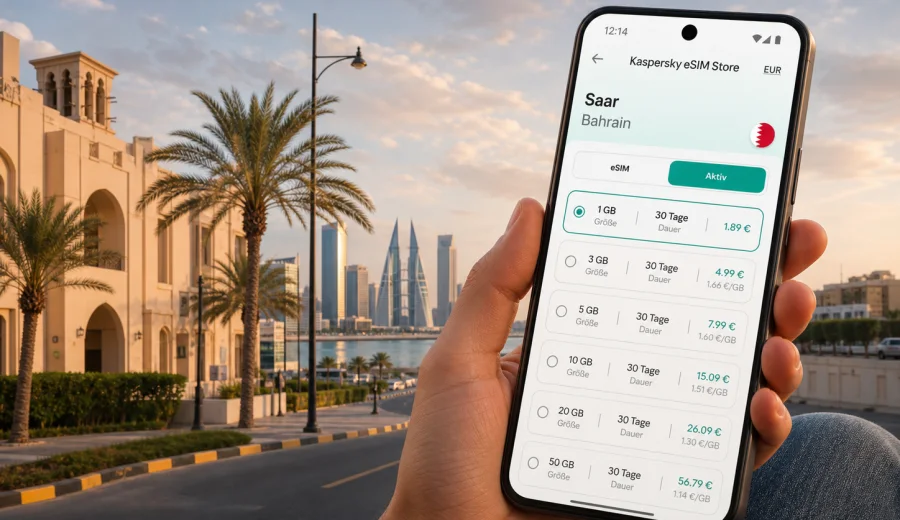 Saar eSIM: Internet für Bahrain-Reisen
