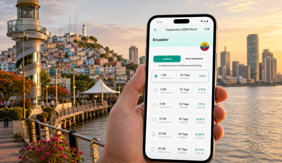 Guayaquil eSIM: mobiles Internet für Ecuador