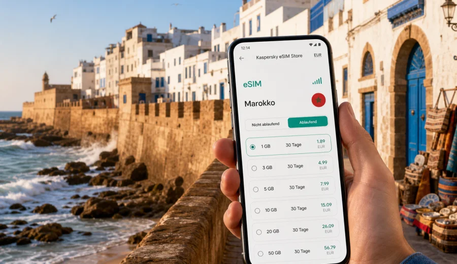 Essaouira eSIM: Internet und mobile Verbindung