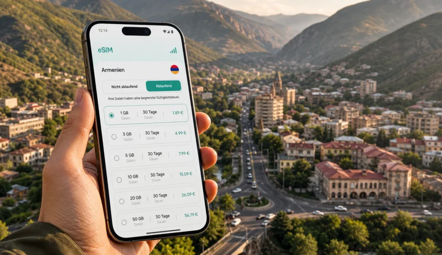 Kapan eSIM: mobiles Internet für Armenien
