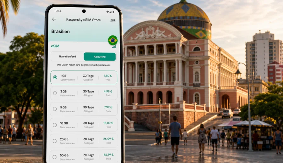 Manaus eSIM: Internet und mobile Verbindung