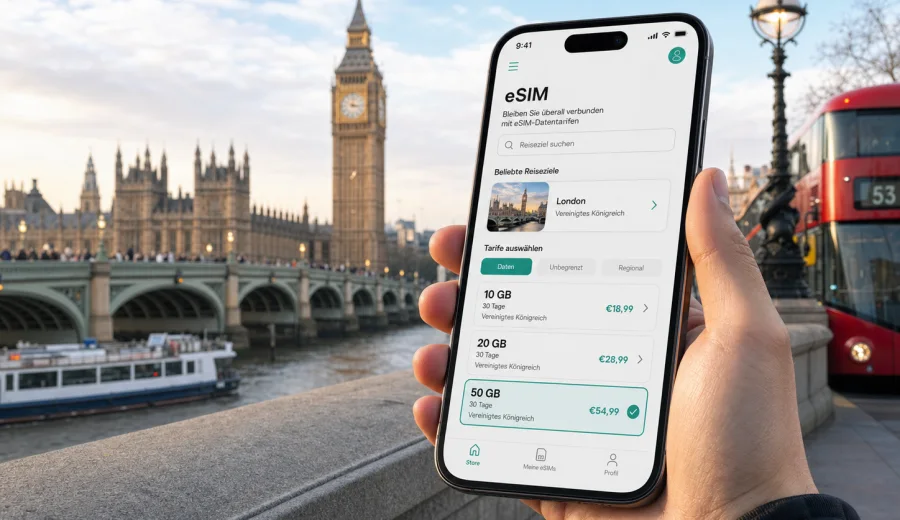 London eSIM: mobiles Internet für die Reise