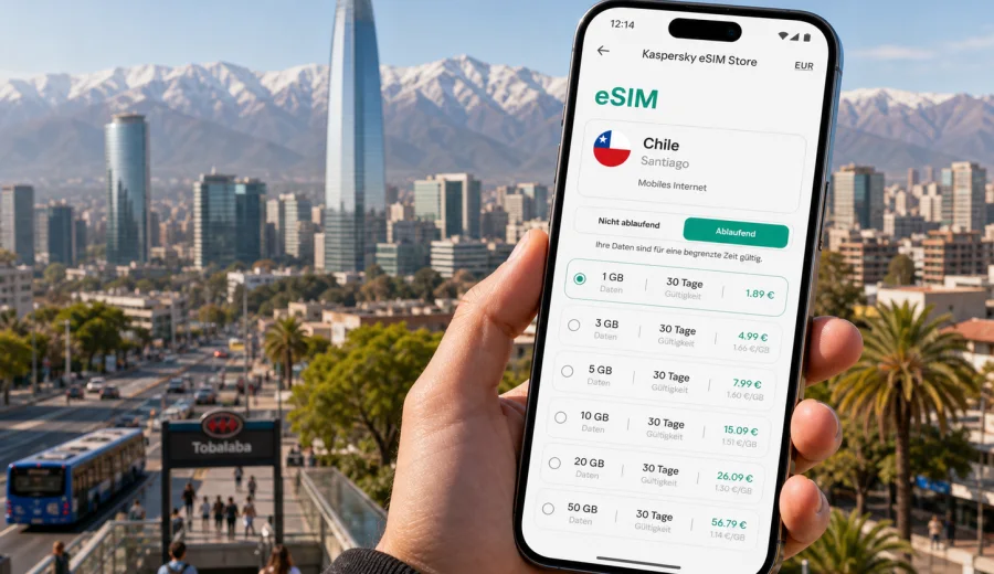 eSIM Santiago: mobiles Internet in Chile