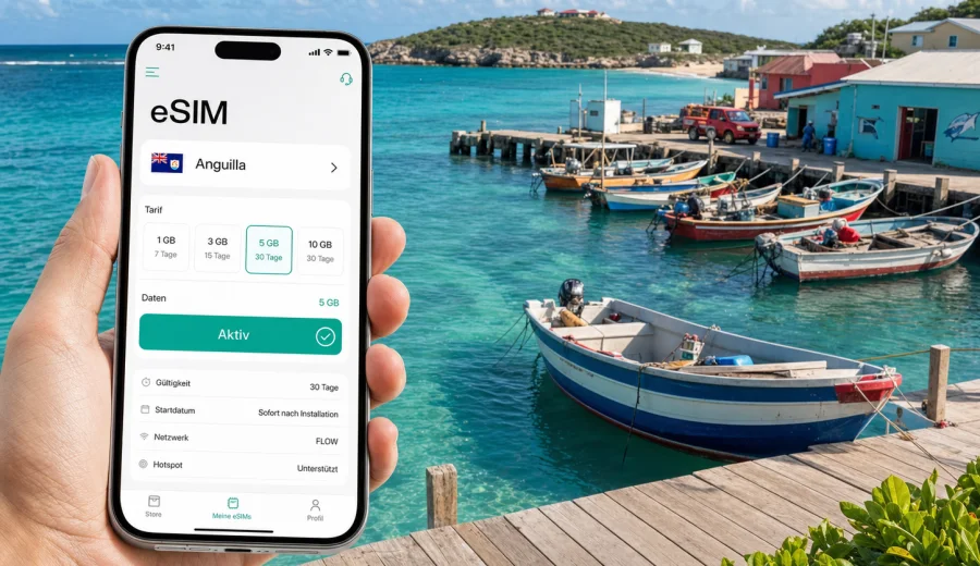 Island Harbor eSIM: Internet in Anguilla