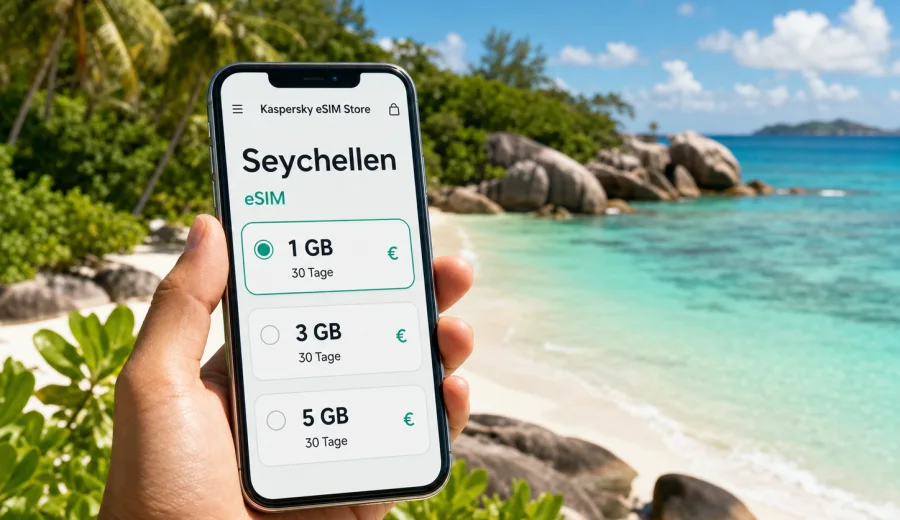 eSIM Seychellen: Internet für die Reise