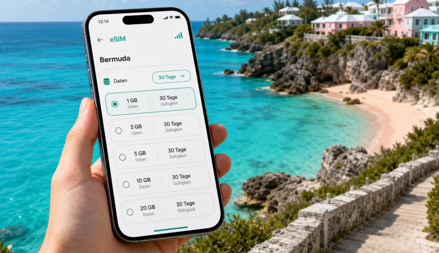 Warwick eSIM: Internet für Bermuda-Reisen