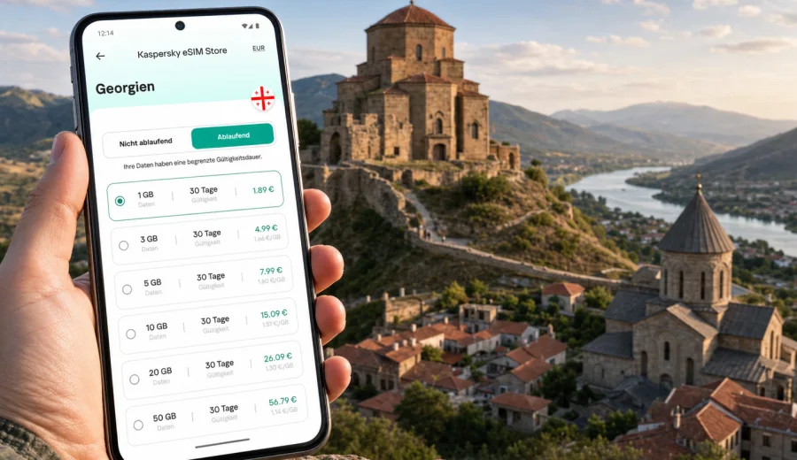 Mzcheta eSIM: Internet für Georgien-Reisen