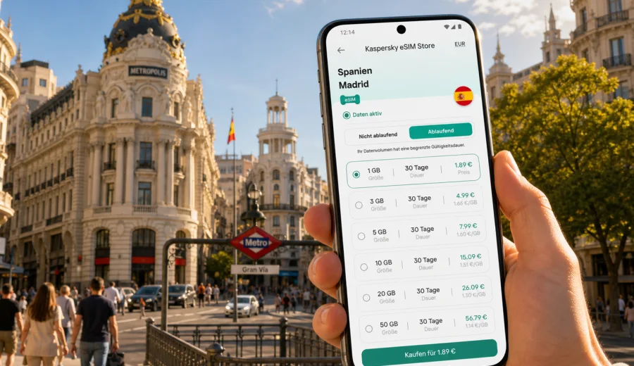 Madrid eSIM: mobiles Internet für die Reise