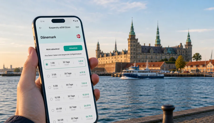 Helsingor eSIM: mobiles Internet für die Reise