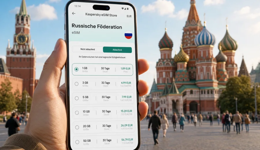 eSIM Russische Föderation: Internet auf Reisen
