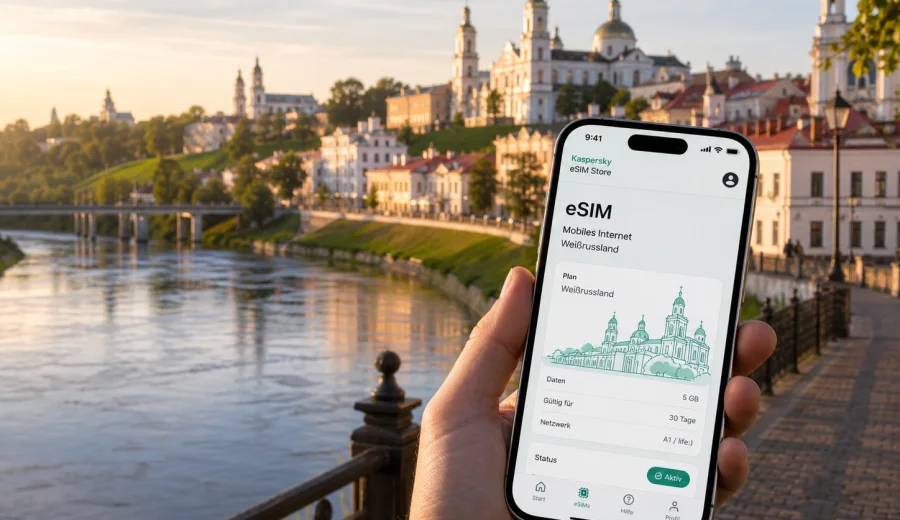 Witebsk eSIM: mobiles Internet für die Reise