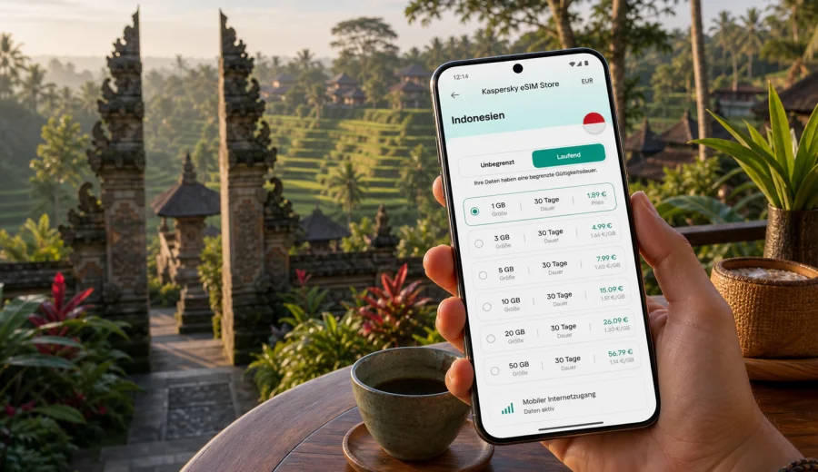 Ubud eSIM: mobiles Internet für die Reise