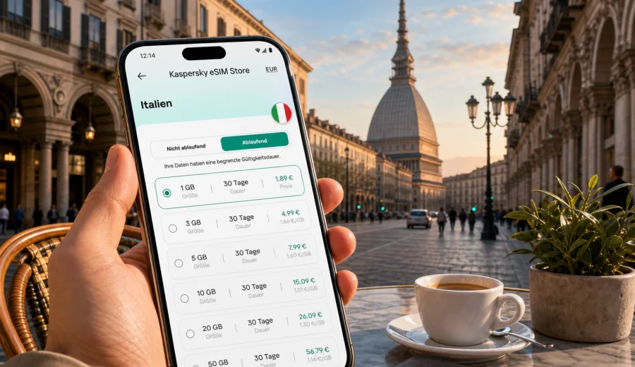 Turin eSIM: mobiles Internet für die Reise