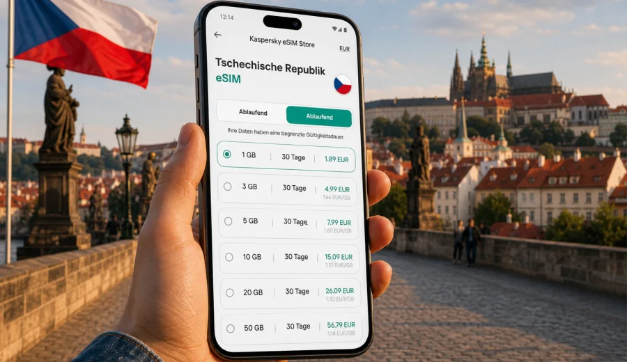 eSIM Tschechische Republik: Internet auf Reisen