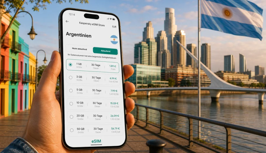 eSIM Argentinien: mobile Verbindung und Internet