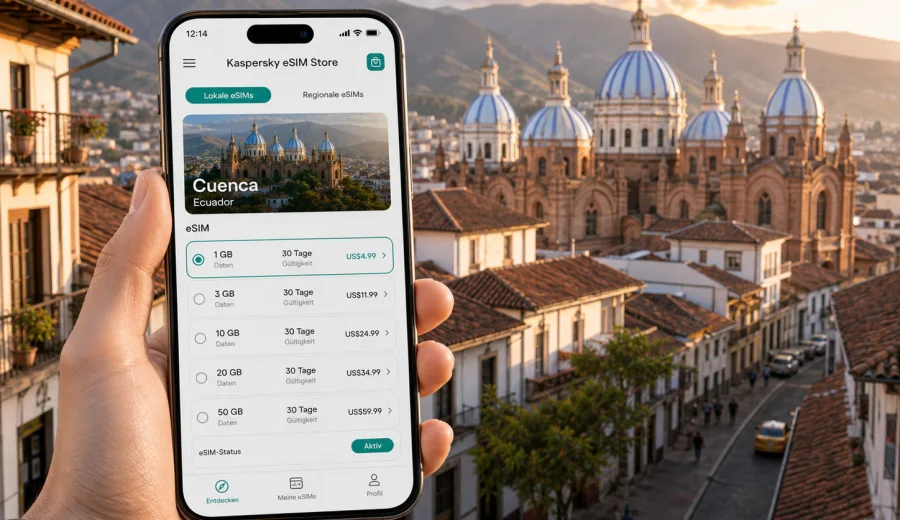 Cuenca eSIM: mobiles Internet in Ecuador